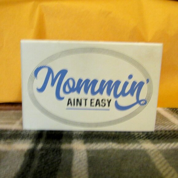 H299-NEW Kirklands Wood Block Sign " Mommin" Ain't Easy" - Picture 1 of 3